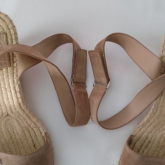 Tory Burch Bima Espadrille Sport Suede Wedge 7.5 - Picture 9 of 16